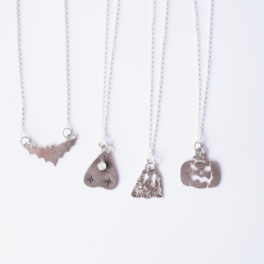 Reticulated Ghost Charm Necklace