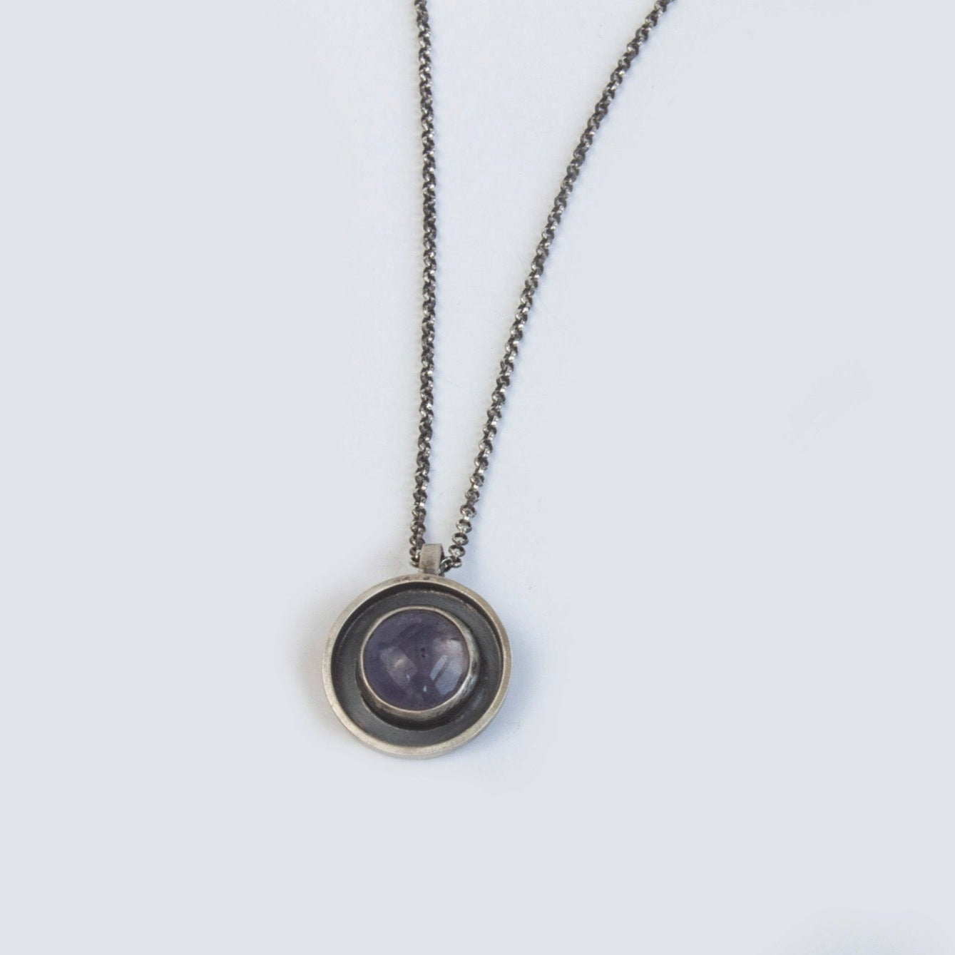 Amethyst Shadow Box Necklace