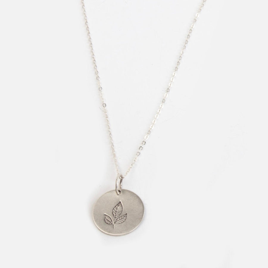Leaf Coin Necklace