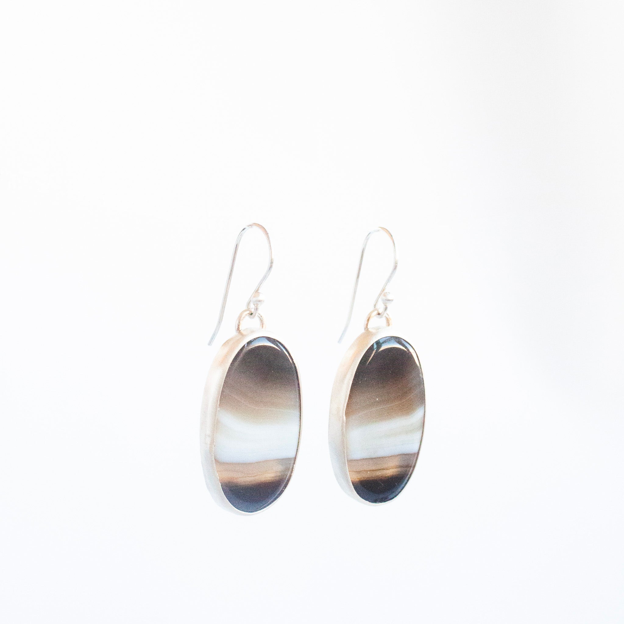 Banded Agate Earrings